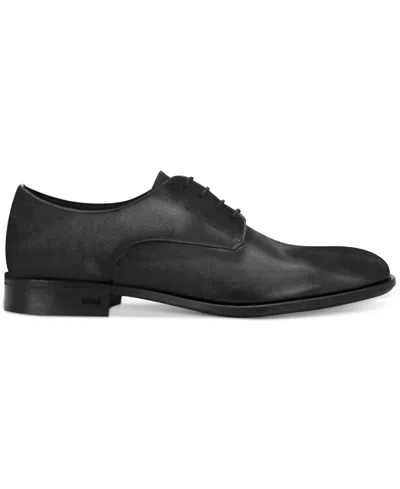 Hugo Boss Men's Colby Texture Printed Lace-up Derby Dress Shoes In Black