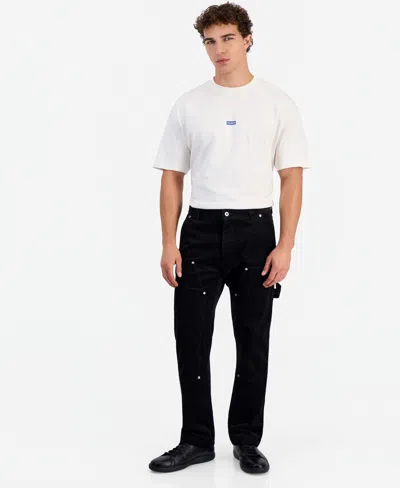 Hugo Boss Men's Corduroy Carpenter Straight-leg Pants In Black