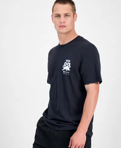 Hugo Boss Men's Core Fanwear Relaxed Fit Short Sleeve Crewneck Graphic T-shirt In Black