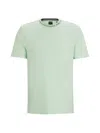 Hugo Boss Men's Cotton-jersey Regular-fit T-shirt In Green