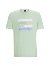 Hugo Boss Men's Cotton-jersey T-shirt In Green