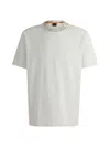 Hugo Boss Cotton-jersey T-shirt With Logo Detail In White