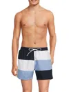 HUGO BOSS MEN'S COURT COLORBLOCK SWIM SHORTS