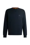 Hugo Boss Men's Crew Neck Sweatshirt Boss 50509323 Open Blue In Blue
