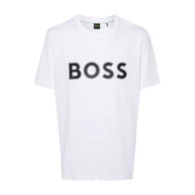 HUGO BOSS MEN'S CREW TEE IN WHITE