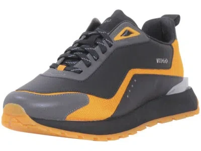Pre-owned Hugo Boss Men's Cubite Sneakers Black Trainers Low-top Shoes