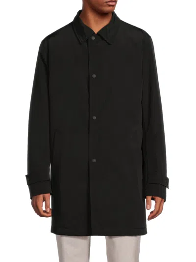 Hugo Boss Men's Dain8 Point Collar Longline Jacket In Black