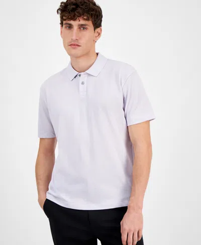 Hugo Boss Men's Dangula Relaxed Fit Short Sleeve Logo Polo Shirt In Light Pastel Purple