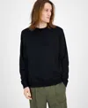 Hugo Boss Men's Dankobi Long Sleeve Embossed Logo Sweatshirt In Black