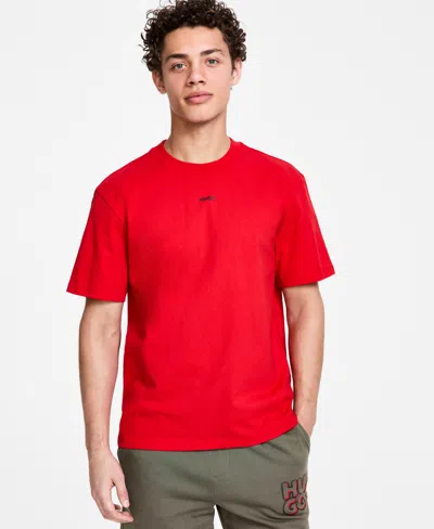 HUGO BOSS MEN'S DAPOLINO RELAXED FIT SHORT SLEEVE LOGO T-SHIRT