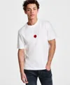 Hugo Boss Men's Derdcho Relaxed Fit Short Sleeve Logo Graphic T-shirt In Natural