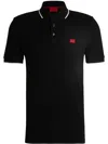 Hugo Boss Hugo Polo Shirt With Logo Patch In Black