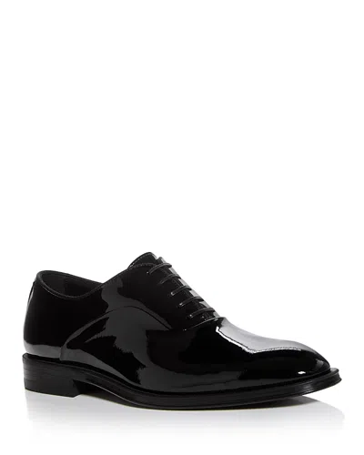 HUGO BOSS MEN'S DERREK PATENT FORMAL LACE UP SHOES
