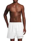Hugo Boss Swim Shorts With Repeat Logos In White