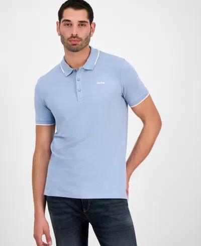 Hugo Boss Men's Dono Short Sleeve Polo Shirt In Blue
