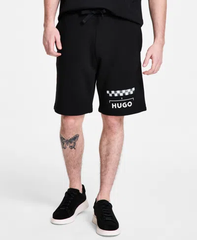 HUGO BOSS MEN'S DORTIE RELAXED FIT DRAWSTRING 8-1/2" SHORTS