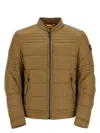 Hugo Boss Green Down Jacket With High Collar For Men In Green