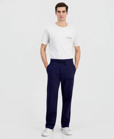 Hugo Boss Men's Dumrulo French Terry Regular-fit Sweatpants In Blue