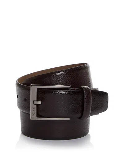Hugo Boss Men's Elloy Leather Belt In Brown