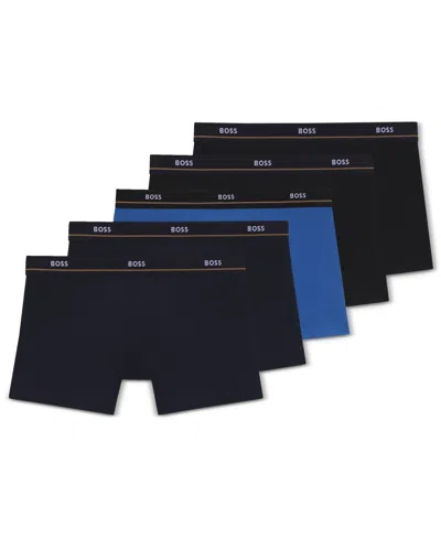 Hugo Boss Men's Essentials Boxer Briefs Underwear, 5-pack Set In Multi