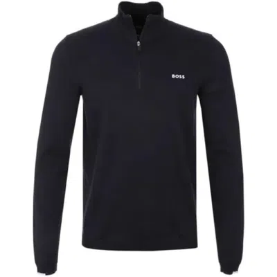 Hugo Boss Men's Ever-x Tech Flex Quarter-zip Sweatshirt, Black