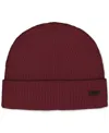 Hugo Boss Men's Fati Wool Knit Cuffed Beanie Cap In Open Bge
