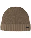 Hugo Boss Men's Fati Wool Knit Cuffed Beanie Cap In Open Rd