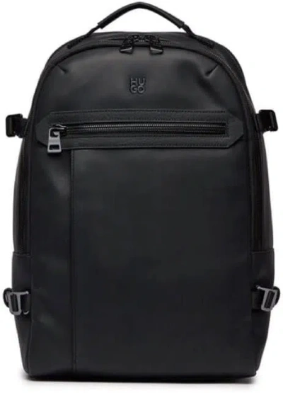 Hugo Boss Men's Faux Leather Elliot 3.0 Backpack In Black