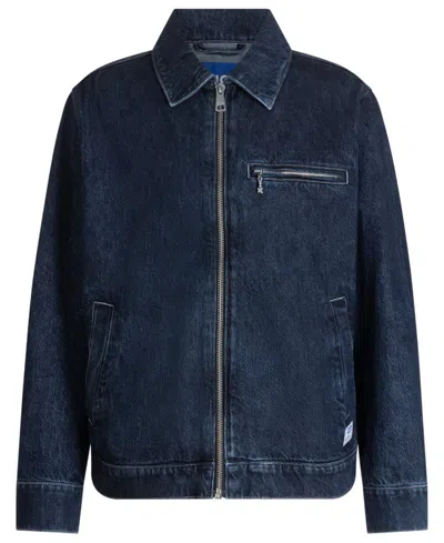 Hugo Boss Men's Full-zip Jacket In Blue