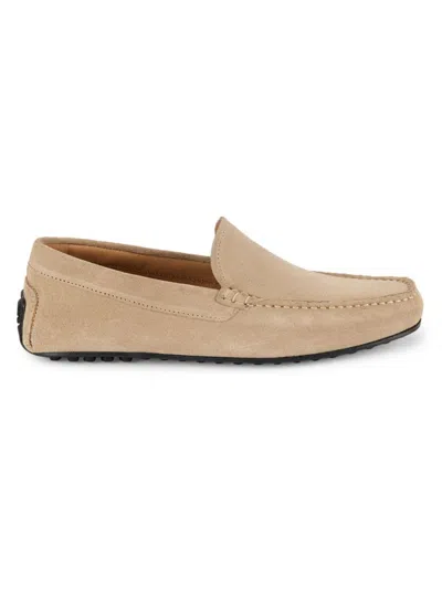 BOSS Men\'s Grady Driving Loafer Suede Slip-On Loafers BOSS Grady Driving Loafer in Natural for Men | Lyst main image 3