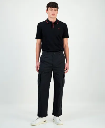 Hugo Boss Men's Greco Regular-fit Logo Cargo Pants In Black