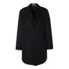 Hugo Boss Button Single-breasted Coat In Blue