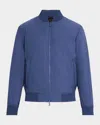 Hugo Boss Light Blue Hanry Pad Jacket In Nvy