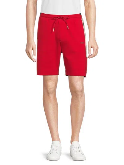 Hugo Boss Men's Headlo Side Stripe Shorts In Red