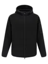 Hugo Boss Quilted Hybrid Jacket In Black