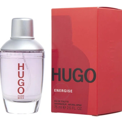 Hugo Boss Men's Hugo Energise Edt Spray 2.5 oz Fragrances 3616301623373 In Pink / White