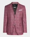 Hugo Boss Men's Hutson Plaid Sport Coat In Bright Purple