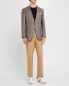 Hugo Boss Boss Hutson Slim Fit Plaid Virgin Wool Sport Coat In Lt Bge