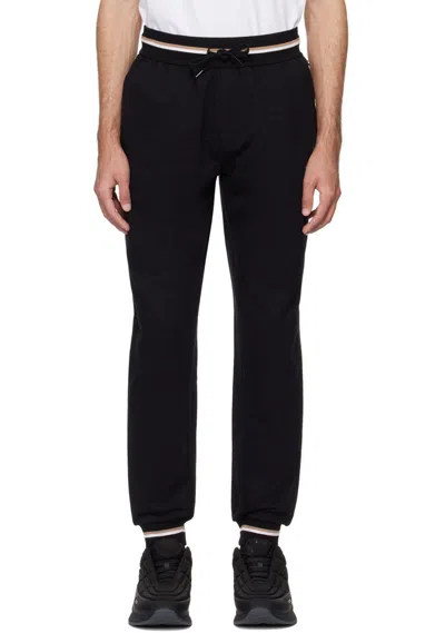 Hugo Boss Iconic Mid-rise Track Pants In Black