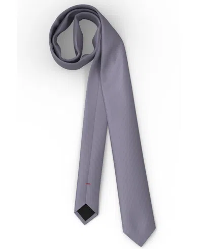 Hugo Boss Men's Jacquard Pattern Skinny Tie In Gray