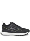 Hugo Boss Men's Jonah Running Sneaker, Black/gold In Black