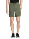 Hugo Boss Men's Karlos-ds Flat Front Shorts In Open Green