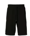 Hugo Boss Side-stripe Logo-print Track Shorts In Black
