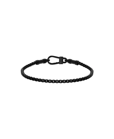 Hugo Boss Men's Liam Ionic Plated Black Steel Bracelet
