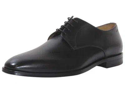 Pre-owned Hugo Boss Men's Lisbon Oxfords Lace-up Derby Shoes Black