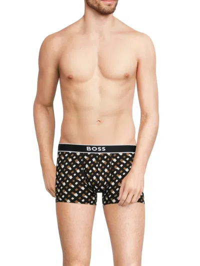 Hugo Boss Men's Logo Boxer Brief In Black