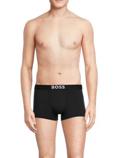 Hugo Boss Men's Logo Boxer Briefs In Black