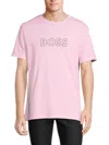 Hugo Boss Men's Logo Swim Tee In Light Pink