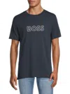 Hugo Boss Men's Logo Swim Tee In Navy