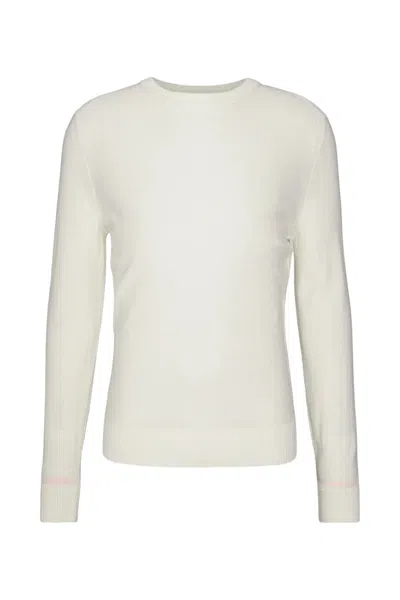 Hugo Boss Men's Long Sleeve Sweater Boss 50501762 Open White In Multi